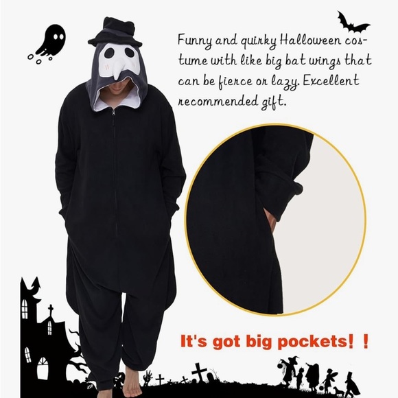 Men’s cosplay dodheah plague doctor onsie - Picture 2 of 6